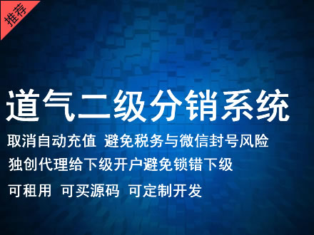 枣庄市道气二级分销系统 分销系统租用 微商分销系统 直销系统